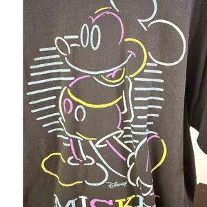 Junk Food Disney Mickey Mouse Graphic Tee XL Black NWT Oversized